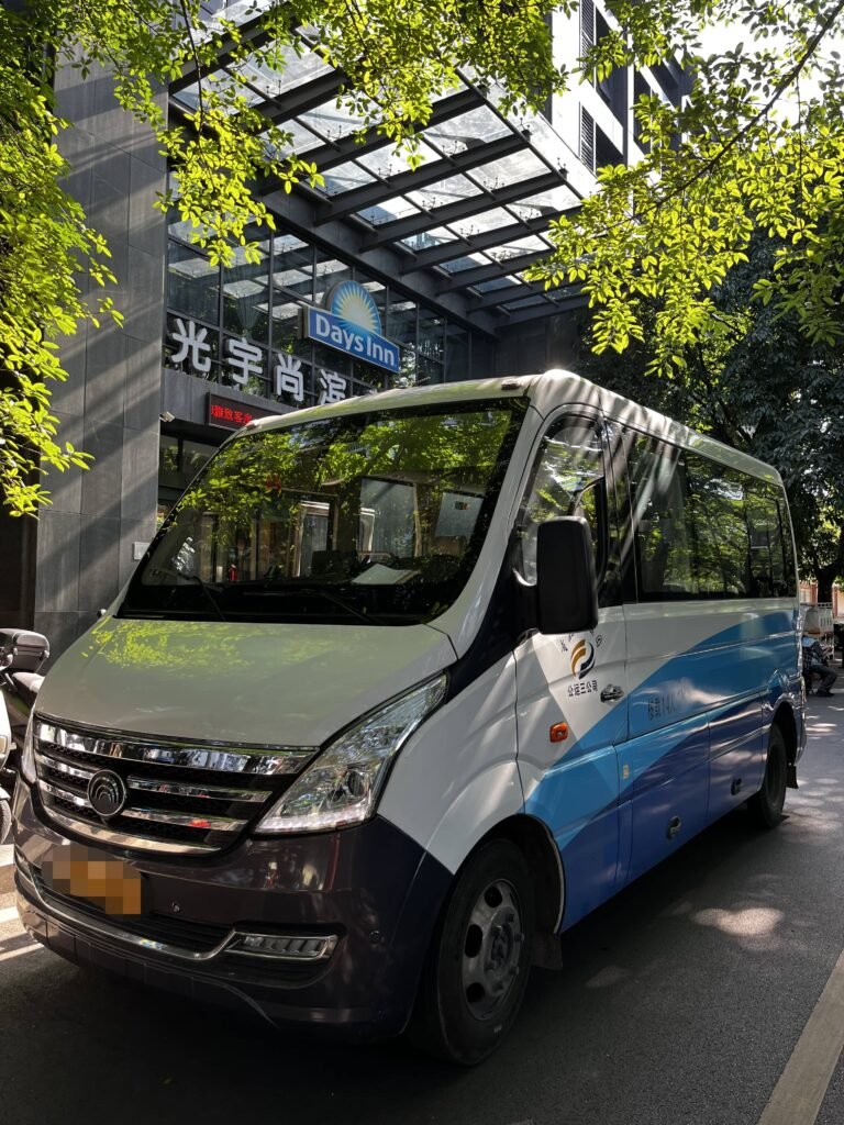 14-seater private minibus with driver in Chongqing