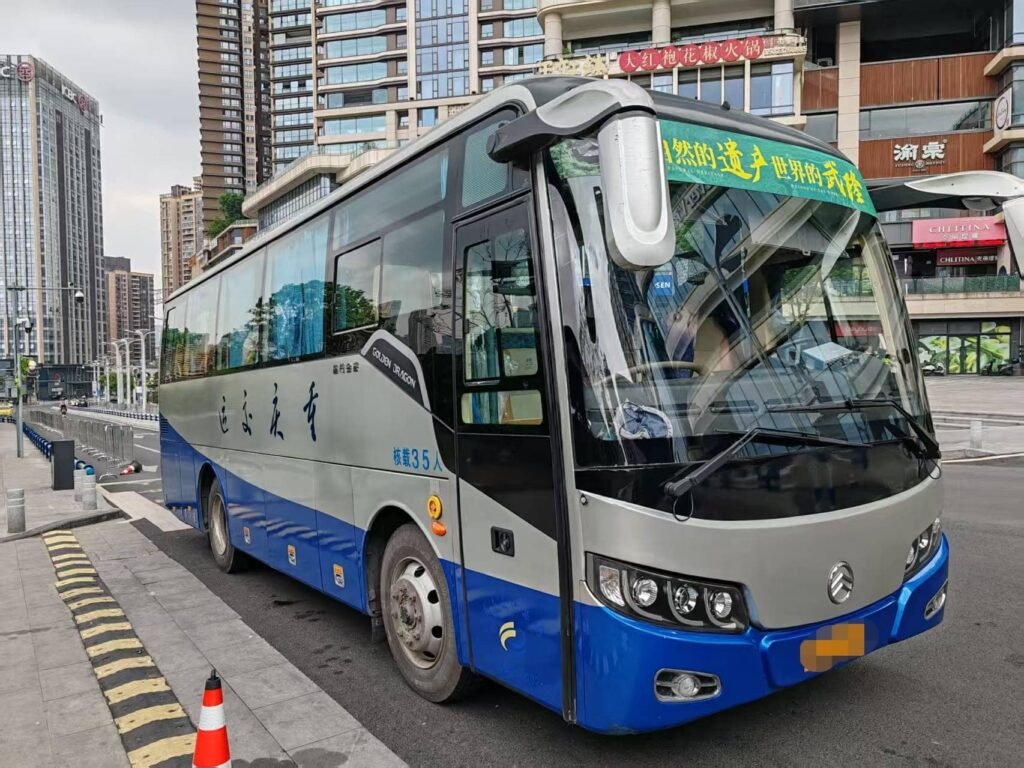 32-seater coach for group travel and tours in Chongqing