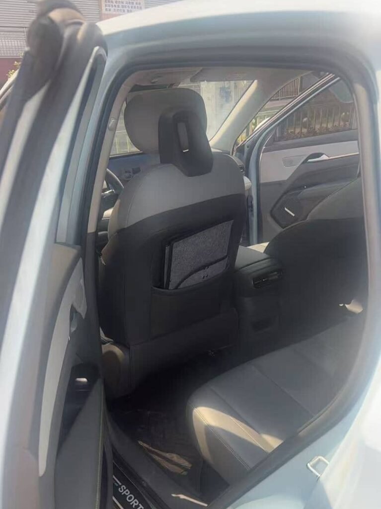 Rear seats of a 5-seater private car for Chongqing tours