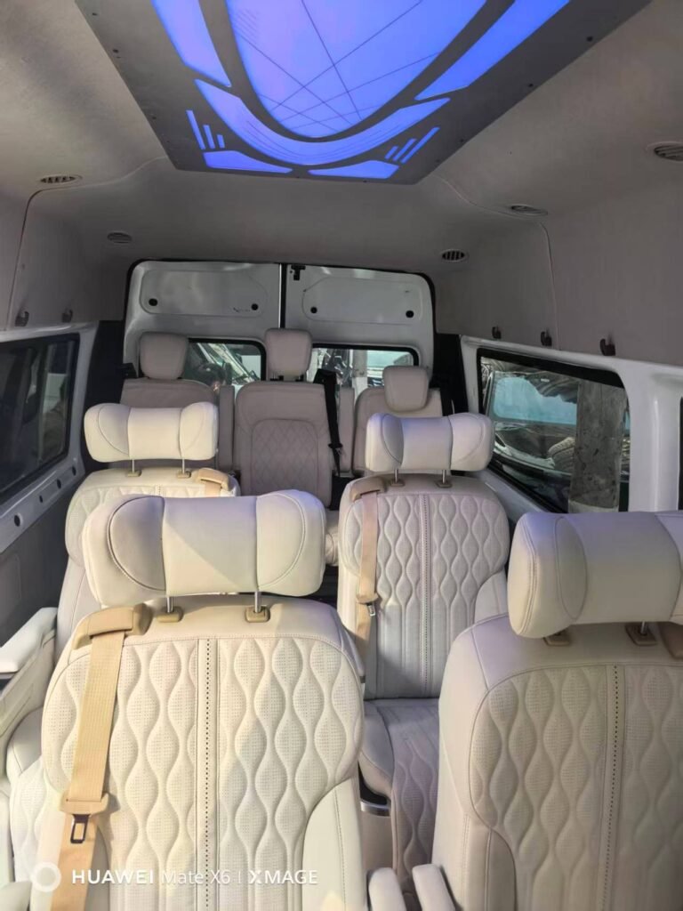 Spacious 9-seater van interior for families and groups